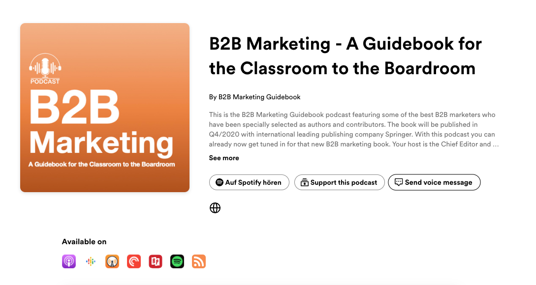 The B2B Marketing Guidebook Podcast