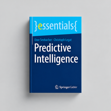 Predictive Intelligence: DE – Buch auf hellgrauem Hintergrund
