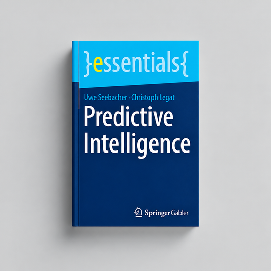 Predictive Intelligence: DE – Buch auf hellgrauem Hintergrund